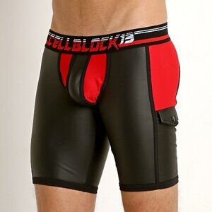 CBS074 Cellblock13 Velocity Rubber-Look Short Red